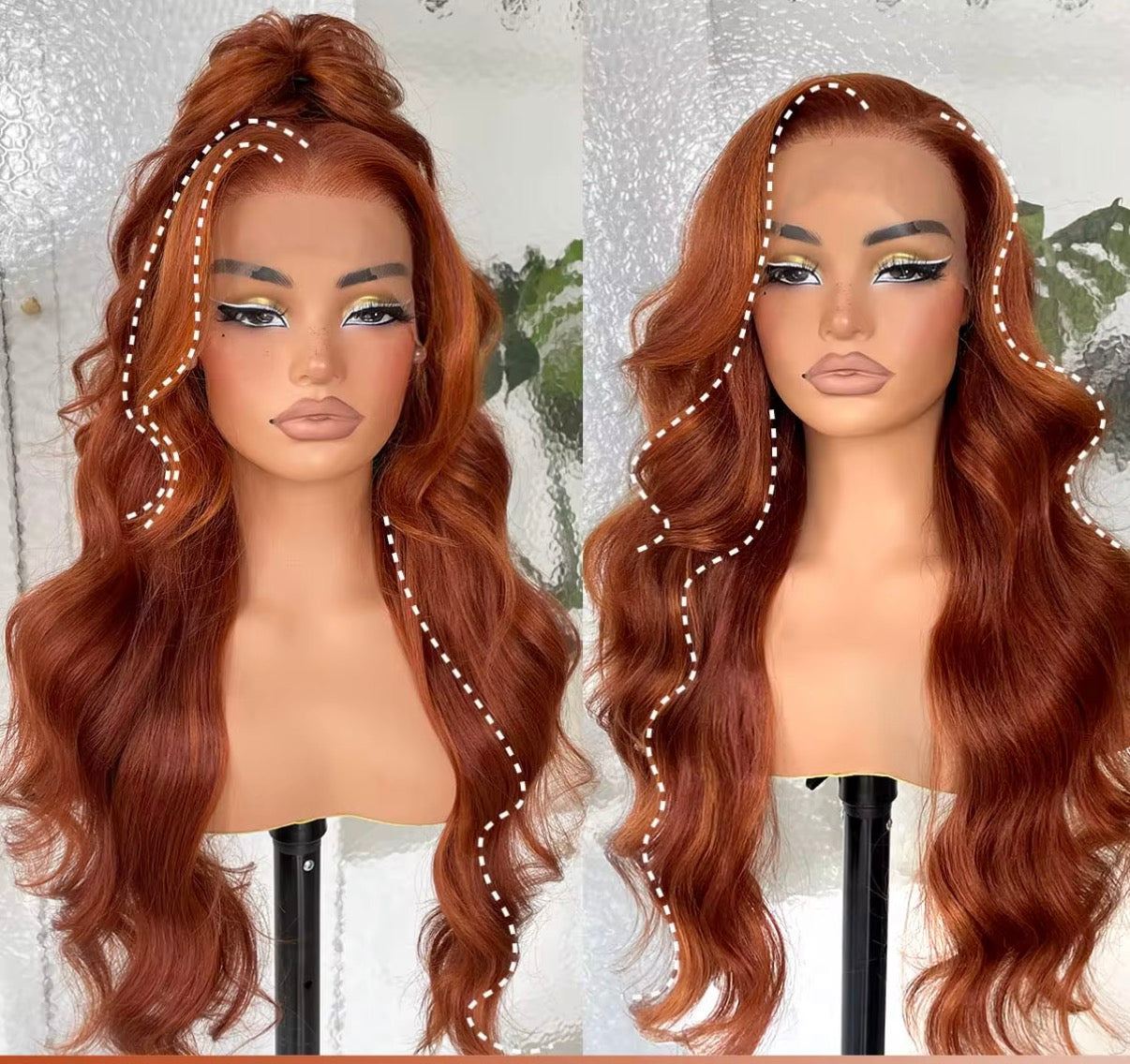 Synthetic lace wigs