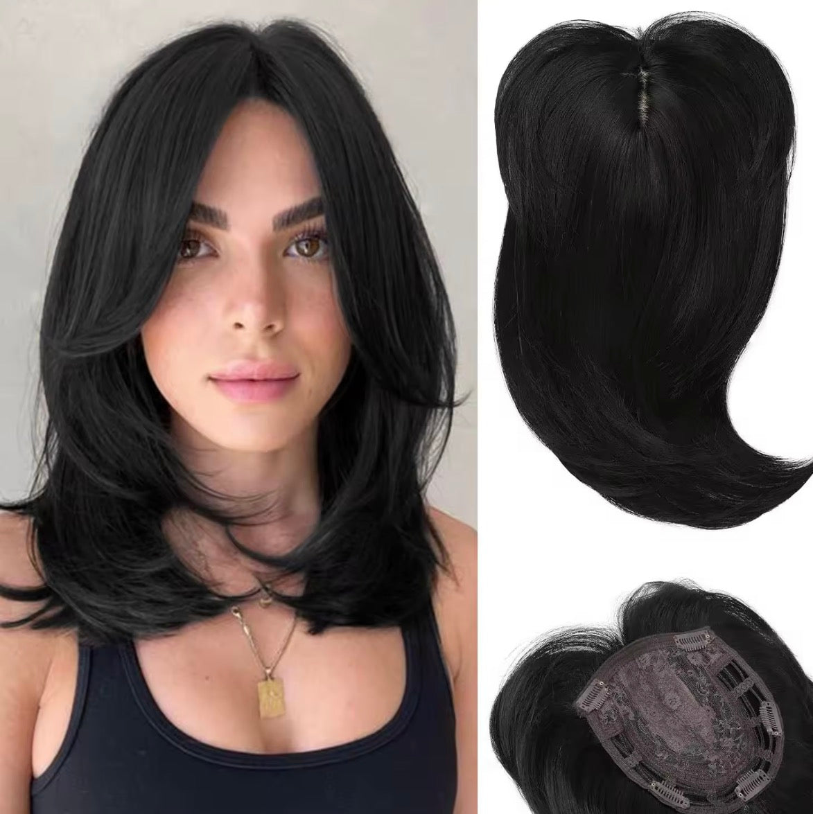 18 inch synthetic hair toppers