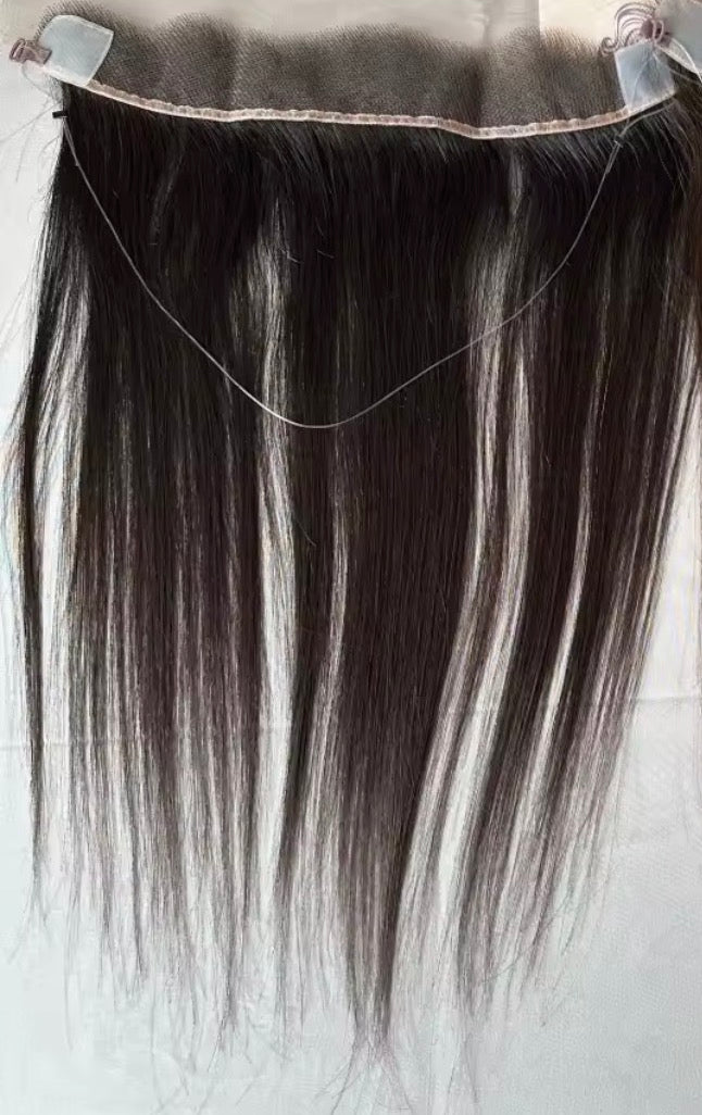 16 inch lace frontal hair topper